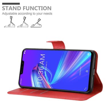 Asus ZenFone MAX M2 Deksel Etui Case (rød)