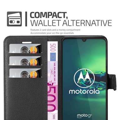Motorola MOTO G8 PLUS Deksel Etui Case (svart)