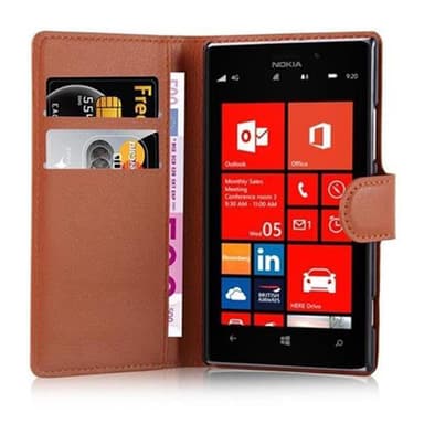 Nokia Lumia 925 Deksel Etui Case (brun)