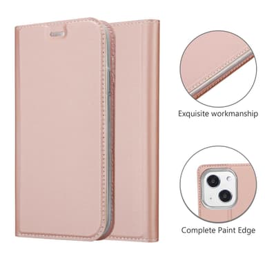 iPhone 13 lommebokdeksel etui (rosa)