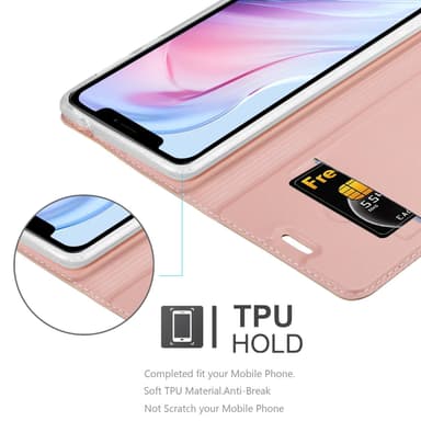 iPhone 13 lommebokdeksel etui (rosa)
