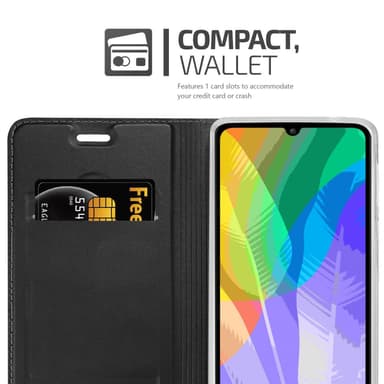 Huawei Y6P lommebokdeksel etui (svart)