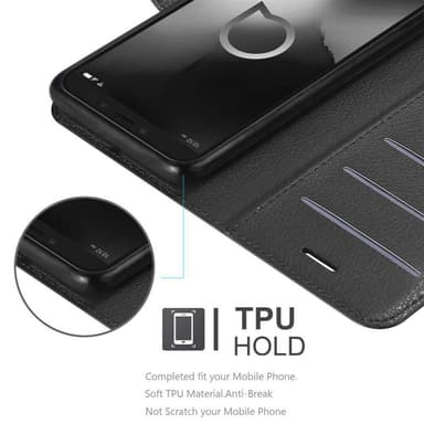Alcatel 1C 2019 Deksel Etui Case (svart)