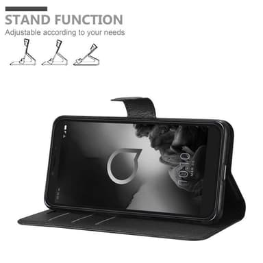 Alcatel 1C 2019 Deksel Etui Case (svart)