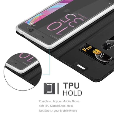 Sony Xperia XA lommebokdeksel etui (svart)