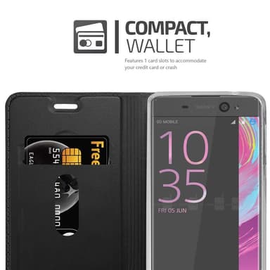 Sony Xperia XA lommebokdeksel etui (svart)