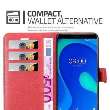 WIKO Y80 Deksel Etui Case (rød)