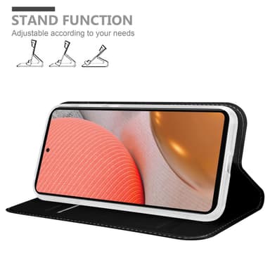 Samsung Galaxy A72 4G / 5G lommebokdeksel etui (svart)