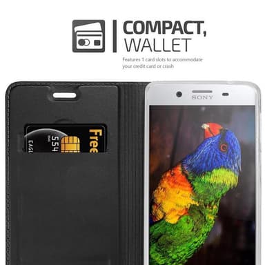Sony Xperia XZ PREMIUM lommebokdeksel etui (svart)