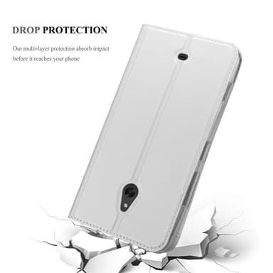 Nokia Lumia 1320 lommebokdeksel etui (sølv)