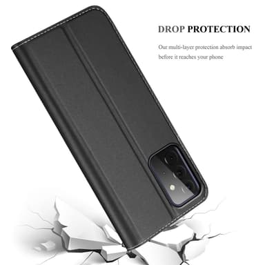 Samsung Galaxy A72 4G / 5G lommebokdeksel etui (svart)