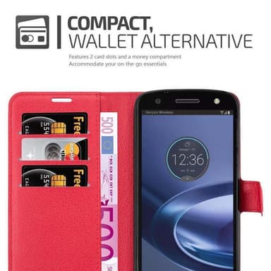 Motorola MOTO Z FORCE Deksel Etui Case (rød)