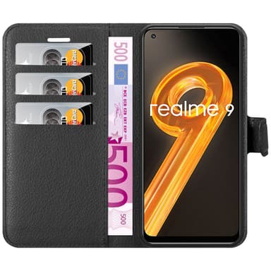 Realme 9 4G / 9 PRO+ Deksel Etui Case (svart)