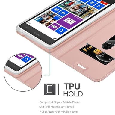 Nokia Lumia 1020 lommebokdeksel etui (rosa)