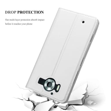 Nokia Lumia 950 lommebokdeksel etui (sølv)