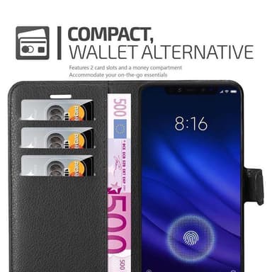 Xiaomi Mi 8 PRO Deksel Etui Case (svart)