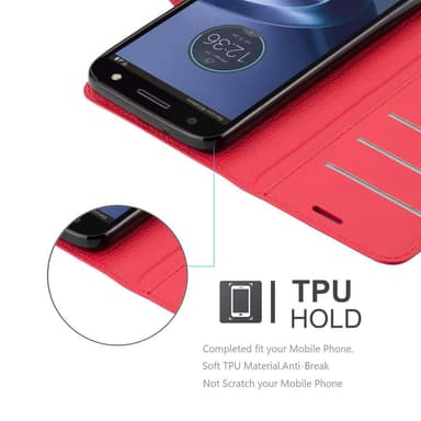Motorola MOTO Z FORCE Deksel Etui Case (rød)
