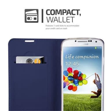 Samsung Galaxy S4 lommebokdeksel etui (blå)