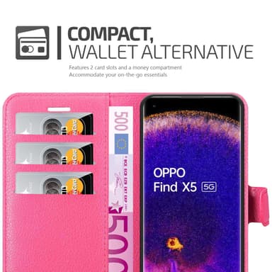 Oppo FIND X5 Deksel Etui Case (rosa)
