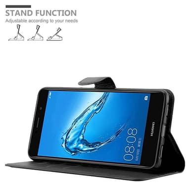 Huawei Enjoy 7 PLUS Deksel Etui Case (svart)