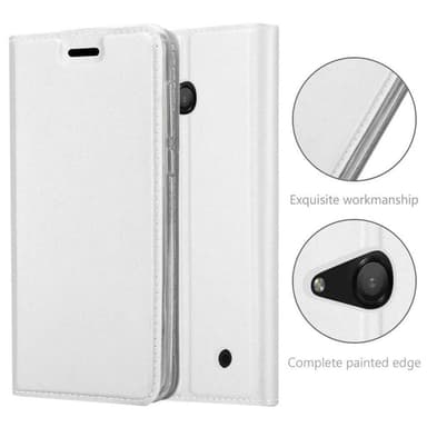 Nokia Lumia 550 lommebokdeksel etui (sølv)
