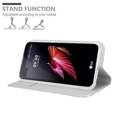 LG X SCREEN lommebokdeksel etui (sølv)