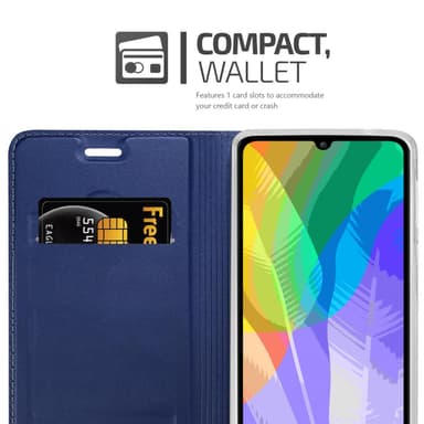Huawei Y6P lommebokdeksel etui (blå)
