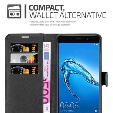 Huawei Enjoy 7 PLUS Deksel Etui Case (svart)