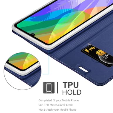 Huawei Y6P lommebokdeksel etui (blå)