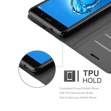 Huawei Enjoy 7 PLUS Deksel Etui Case (svart)
