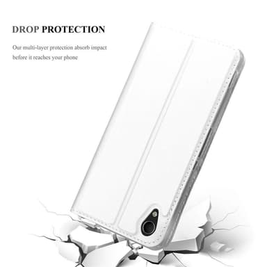 Sony Xperia M4 AQUA lommebokdeksel etui (sølv)