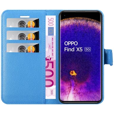 Oppo FIND X5 Deksel Etui Case (blå)