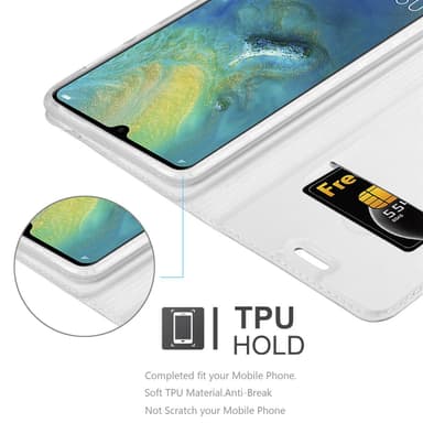 Huawei MATE 20 lommebokdeksel etui (sølv)