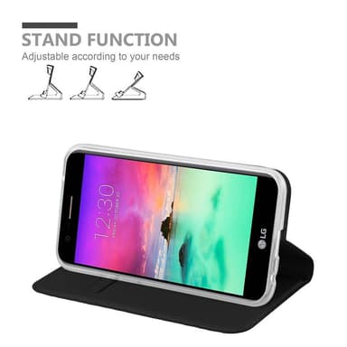 LG K10 2017 lommebokdeksel etui (svart)