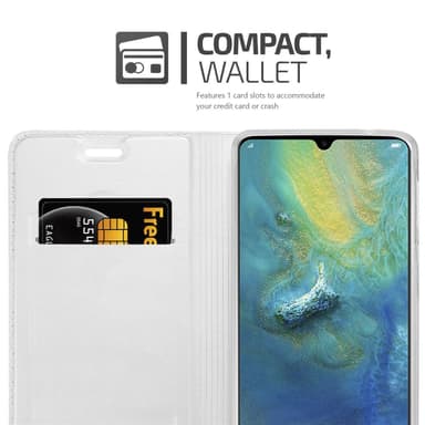 Huawei MATE 20 lommebokdeksel etui (sølv)