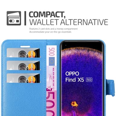 Oppo FIND X5 Deksel Etui Case (blå)