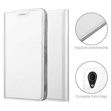 Sony Xperia M4 AQUA lommebokdeksel etui (sølv)