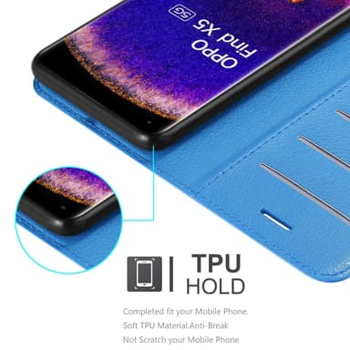Oppo FIND X5 Deksel Etui Case (blå)