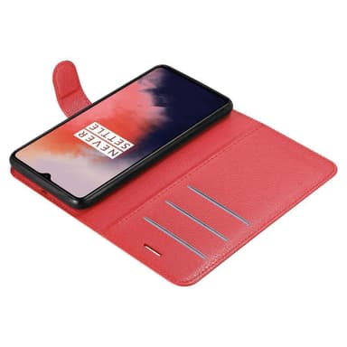 OnePlus 7T Deksel Etui Case (rød)