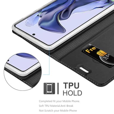 Xiaomi 11T / 11T PRO lommebokdeksel etui (svart)