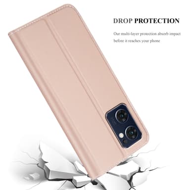 Oppo FIND X5 LITE / Reno7 5G lommebokdeksel etui (rosa)