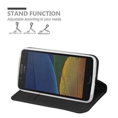 Motorola MOTO G5 lommebokdeksel etui (svart)