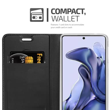 Xiaomi 11T / 11T PRO lommebokdeksel etui (svart)