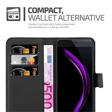 Honor 8 / 8 PREMIUM Deksel Etui Case (svart)