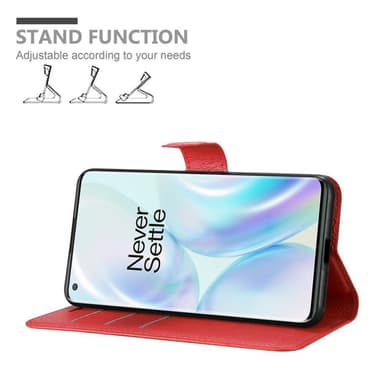 OnePlus 8 PRO Deksel Etui Case (rød)
