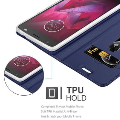 Motorola MOTO Z lommebokdeksel etui (blå)