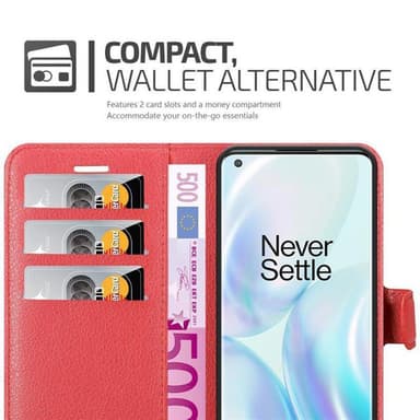 OnePlus 8 PRO Deksel Etui Case (rød)