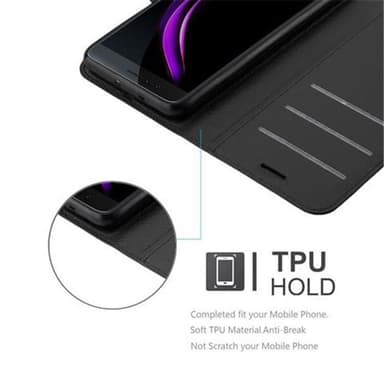 Honor 8 / 8 PREMIUM Deksel Etui Case (svart)