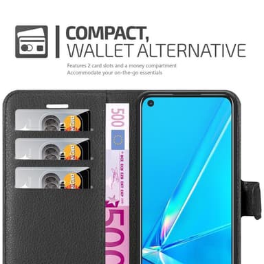 Oppo A92 Deksel Etui Case (svart)