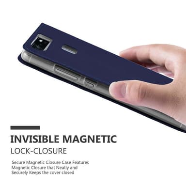 Huawei P9 lommebokdeksel etui (blå)